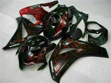 Honda CBR 1000 RR 08-11 Motorrad Verkleidungen - Rot Flamme