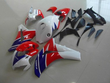 Honda CBR 1000 RR 08-11 Motorrad Verkleidungen - Rot Weiß Blau Motul