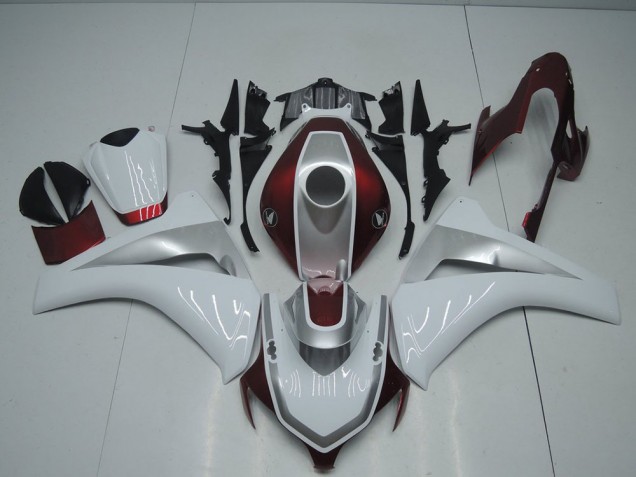 Honda CBR 1000 RR 08-11 Motorrad Verkleidungen - Rot Weiß Und Silber Honda CBR 1000 RR 08-11 Motorrad Verkleidungen - Rot Weiß Und Silber