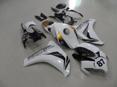 Honda CBR 1000 RR 08-11 Motorrad Verkleidungen - Schwarz Weiß Gold