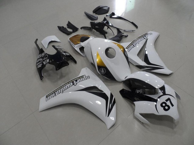 Honda CBR 1000 RR 08-11 Motorrad Verkleidungen - Schwarz Weiß Gold Honda CBR 1000 RR 08-11 Motorrad Verkleidungen - Schwarz Weiß Gold
