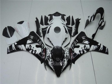 Honda CBR 1000 RR 08-11 Motorrad Verkleidungen - Schwarz Weiß
