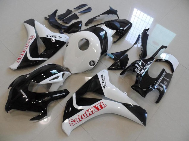 Honda CBR 1000 RR 08-11 Motorrad Verkleidungen - Schwarz Weißes Satuhati Honda CBR 1000 RR 08-11 Motorrad Verkleidungen - Schwarz Weißes Satuhati