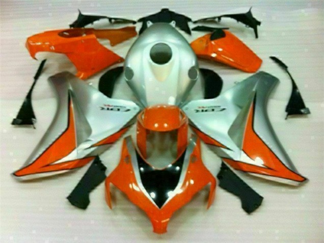 Honda CBR 1000 RR 08-11 Motorrad Verkleidungen - Silber Orange Honda CBR 1000 RR 08-11 Motorrad Verkleidungen - Silber Orange
