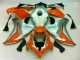 Honda CBR 1000 RR 08-11 Motorrad Verkleidungen - Silber Orange Honda CBR 1000 RR 08-11 Motorrad Verkleidungen - Silber Orange