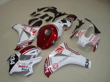 Honda CBR 1000 RR 08-11 Motorrad Verkleidungen - Weiß Rot HARC Pro PIAA 634