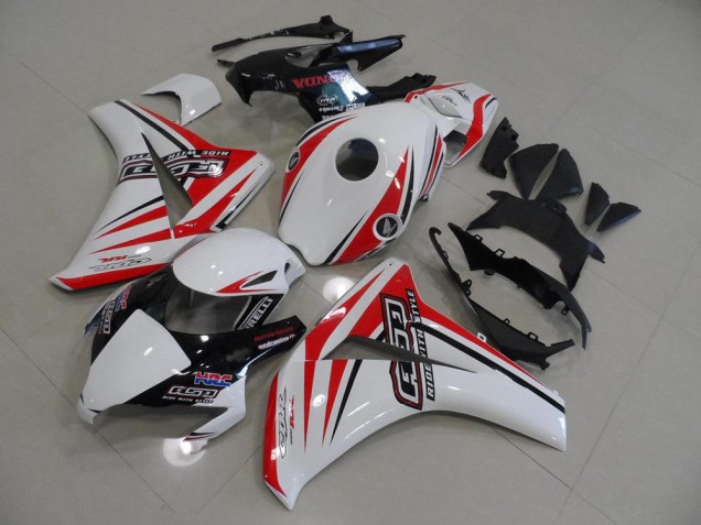 Honda CBR 1000 RR 08-11 Motorrad Verkleidungen - Weiß Rot HRC Honda CBR 1000 RR 08-11 Motorrad Verkleidungen - Weiß Rot HRC