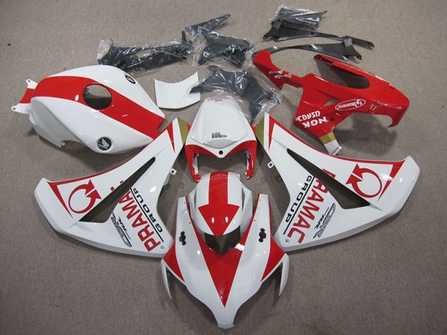 Honda CBR 1000 RR 08-11 Motorrad Verkleidungen - Weiß Rot PRAMAC Honda CBR 1000 RR 08-11 Motorrad Verkleidungen - Weiß Rot PRAMAC