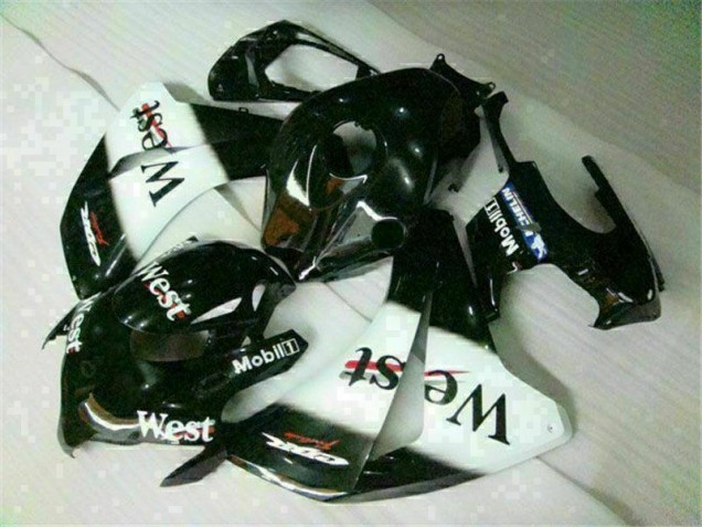 Honda CBR 1000 RR 08-11 Motorrad Verkleidungen - Weiß Schwarz West Honda CBR 1000 RR 08-11 Motorrad Verkleidungen - Weiß Schwarz West