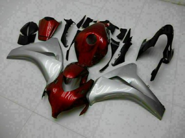 Honda CBR 1000 RR 08-11 Motorrad Vollverkleidung - Rot Silber