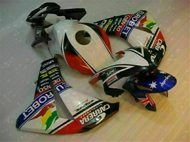 Honda CBR 1000 RR 08-11 Motorrad Vollverkleidung - Weiß Blau Honda CBR 1000 RR 08-11 Motorrad Vollverkleidung - Weiß Blau