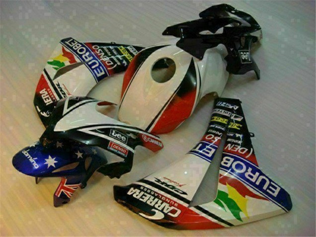 Honda CBR 1000 RR 08-11 Motorrad Vollverkleidung - Weiß Blau Honda CBR 1000 RR 08-11 Motorrad Vollverkleidung - Weiß Blau