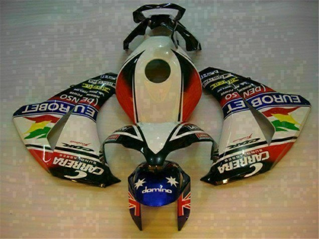 Honda CBR 1000 RR 08-11 Motorrad Vollverkleidung - Weiß Blau Honda CBR 1000 RR 08-11 Motorrad Vollverkleidung - Weiß Blau