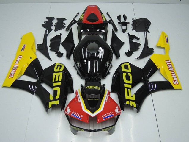 Honda CBR 1000 RR 12-16 Motorrad Verkleidungen - Schwarz Rot HRC Honda CBR 1000 RR 12-16 Motorrad Verkleidungen - Schwarz Rot HRC