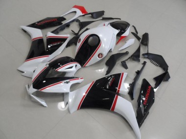 Honda CBR 1000 RR 12-16 Motorrad Verkleidungen - Schwarz Weiß Rot Streifen