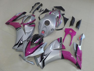 Honda CBR 1000 RR 12-16 Motorrad Verkleidungen - Silber Rosa