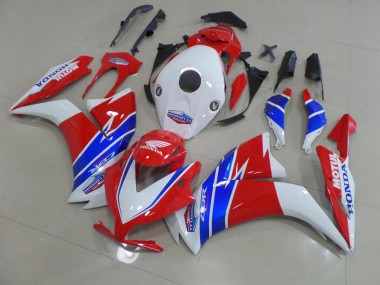 Honda CBR 1000 RR 12-16 Motorrad Verkleidungen - Weiß Rot TT Legend