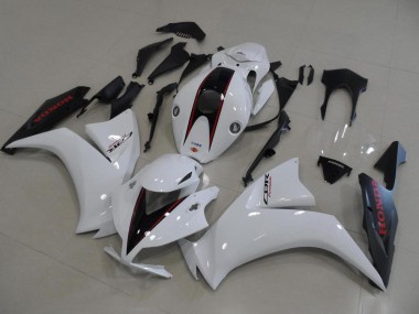 Honda CBR 1000 RR 12-16 Motorrad Verkleidungen - Weiß Und Matt Schwarz OEM Stil
