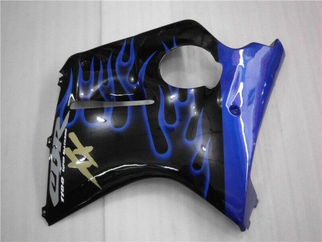 Honda CBR 1100 XX 96-07 Motorrad Verkleidungen - Blau Flamme Honda CBR 1100 XX 96-07 Motorrad Verkleidungen - Blau Flamme