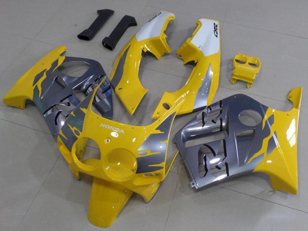 Honda CBR 250 RR MC19 1988-1989 Motorrad Verkleidungen - Graues Gelb Honda CBR 250 RR MC19 1988-1989 Motorrad Verkleidungen - Graues Gelb