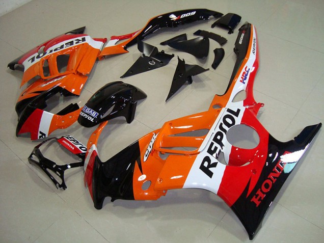 Honda CBR 600 F3 95-98 Motorrad Verkleidung - Schwarz Orange Repsol Honda CBR 600 F3 95-98 Motorrad Verkleidung - Schwarz Orange Repsol