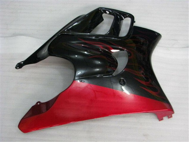 Honda CBR 600 F3 95-98 Motorrad Verkleidungen - Schwarz rote Flamme Honda CBR 600 F3 95-98 Motorrad Verkleidungen - Schwarz rote Flamme