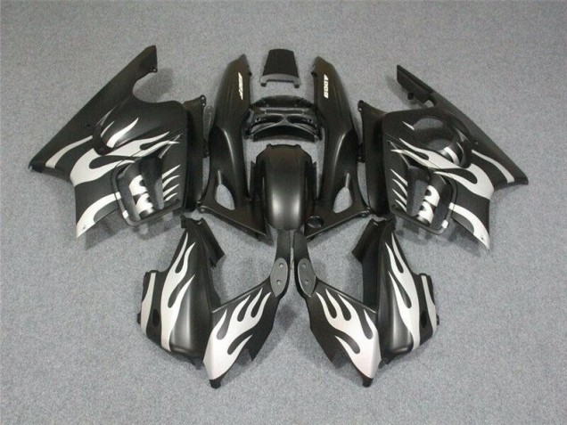 Honda CBR 600 F3 95-98 Motorrad Verkleidungen - Schwarze Weiße Flamme Honda CBR 600 F3 95-98 Motorrad Verkleidungen - Schwarze Weiße Flamme