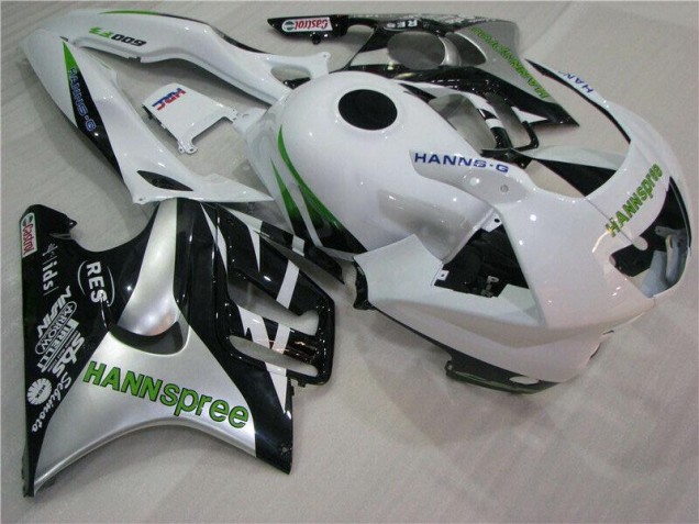 Honda CBR 600 F3 95-98 Motorrad Verkleidungen - Weiß Grün Hannspree Honda CBR 600 F3 95-98 Motorrad Verkleidungen - Weiß Grün Hannspree