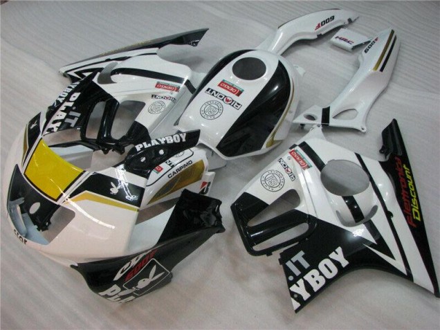 Honda CBR 600 F3 95-98 Motorrad Verkleidungen - Weiß Schwarz Playboy Honda CBR 600 F3 95-98 Motorrad Verkleidungen - Weiß Schwarz Playboy