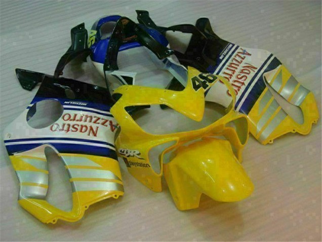 Honda CBR 600 F4i 01-03 Motorrad Verkleidungen - Gelb Silber Nastro Azzurro Honda CBR 600 F4i 01-03 Motorrad Verkleidungen - Gelb Silber Nastro Azzurro