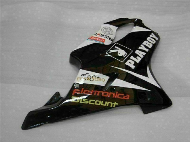 Honda CBR 600 F4i 01-03 Motorrad Verkleidungen - Gelb Silber Schwarz Playboy Honda CBR 600 F4i 01-03 Motorrad Verkleidungen - Gelb Silber Schwarz Playboy