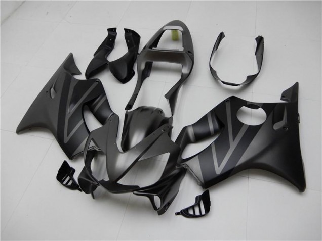 Honda CBR 600 F4i 01-03 Motorrad Verkleidungen - Matt Schwarz Grau Honda CBR 600 F4i 01-03 Motorrad Verkleidungen - Matt Schwarz Grau