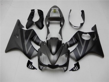 Honda CBR 600 F4i 01-03 Motorrad Verkleidungen - Matt Schwarz Grau
