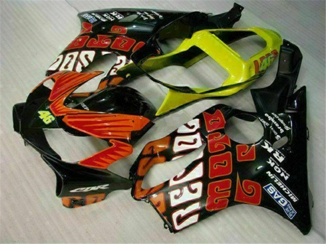 Honda CBR 600 F4i 01-03 Motorrad Verkleidungen - Orange Schwarz Honda CBR 600 F4i 01-03 Motorrad Verkleidungen - Orange Schwarz