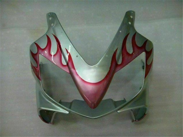 Honda CBR 600 F4i 01-03 Motorrad Verkleidungen - Rot Flamme Silber Honda CBR 600 F4i 01-03 Motorrad Verkleidungen - Rot Flamme Silber