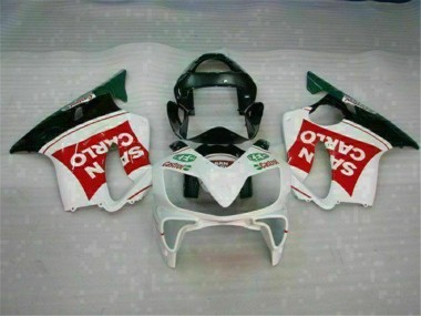Honda CBR 600 F4i 01-03 Motorrad Verkleidungen - Rot Weiß Schwarz San Carlo