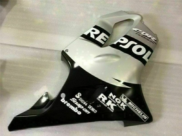 Honda CBR 600 F4i 01-03 Motorrad Verkleidungen - Schwarz Silber Repsol Honda CBR 600 F4i 01-03 Motorrad Verkleidungen - Schwarz Silber Repsol