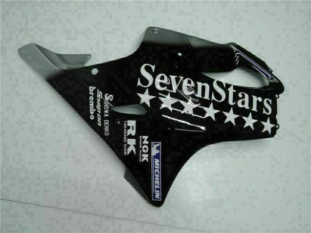 Honda CBR 600 F4i 01-03 Motorrad Verkleidungen - Schwarz Weißes SevenStarss