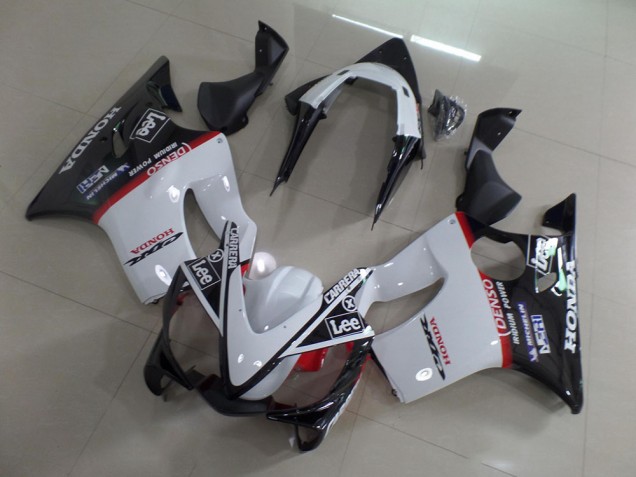 Honda CBR 600 F4i 01-03 Motorrad Verkleidungen - Weiß Schwarz Carrera Lee Honda CBR 600 F4i 01-03 Motorrad Verkleidungen - Weiß Schwarz Carrera Lee