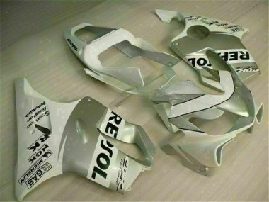 Honda CBR 600 F4i 01-03 Motorrad Verkleidungen - Weiß Silber