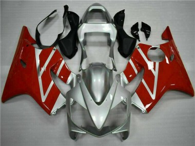 Honda CBR 600 F4i 01-03 Motorrad Vollverkleidung - Rot Silber