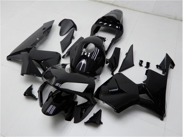 Honda CBR 600 RR 03-04 Motorrad Verkleidung - Glänzend Schwarz Honda CBR 600 RR 03-04 Motorrad Verkleidung - Glänzend Schwarz