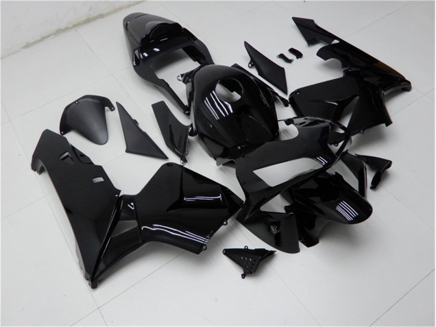 Honda CBR 600 RR 03-04 Motorrad Verkleidung - Glänzend Schwarz Honda CBR 600 RR 03-04 Motorrad Verkleidung - Glänzend Schwarz