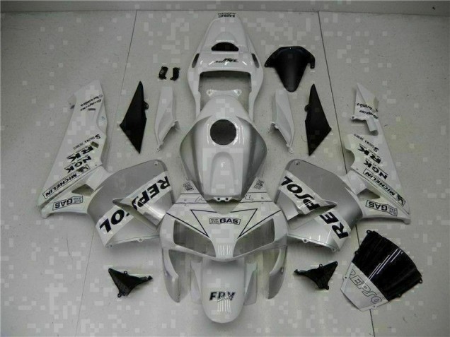 Honda CBR 600 RR 03-04 Motorrad Verkleidung - Weiß Repsol Honda CBR 600 RR 03-04 Motorrad Verkleidung - Weiß Repsol