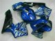Honda CBR 600 RR 03-04 Motorrad Verkleidungen - Blau mit silberner Flamme Honda CBR 600 RR 03-04 Motorrad Verkleidungen - Blau mit silberner Flamme