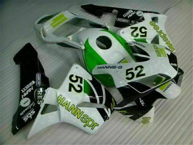 Honda CBR 600 RR 03-04 Motorrad Verkleidungen - Grün Weiß Schwarz Honda CBR 600 RR 03-04 Motorrad Verkleidungen - Grün Weiß Schwarz
