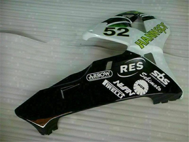 Honda CBR 600 RR 03-04 Motorrad Verkleidungen - Grün Weiß Schwarz Honda CBR 600 RR 03-04 Motorrad Verkleidungen - Grün Weiß Schwarz