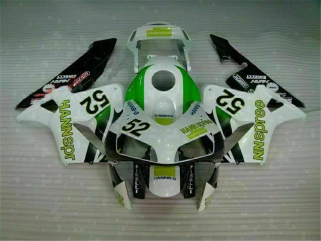 Honda CBR 600 RR 03-04 Motorrad Verkleidungen - Grün Weiß Schwarz Honda CBR 600 RR 03-04 Motorrad Verkleidungen - Grün Weiß Schwarz