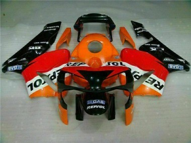 Honda CBR 600 RR 03-04 Motorrad Verkleidungen - Orange Repsol