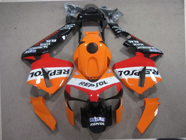 Honda CBR 600 RR 03-04 Motorrad Verkleidungen - Orange Schwarz Repsol Honda CBR 600 RR 03-04 Motorrad Verkleidungen - Orange Schwarz Repsol